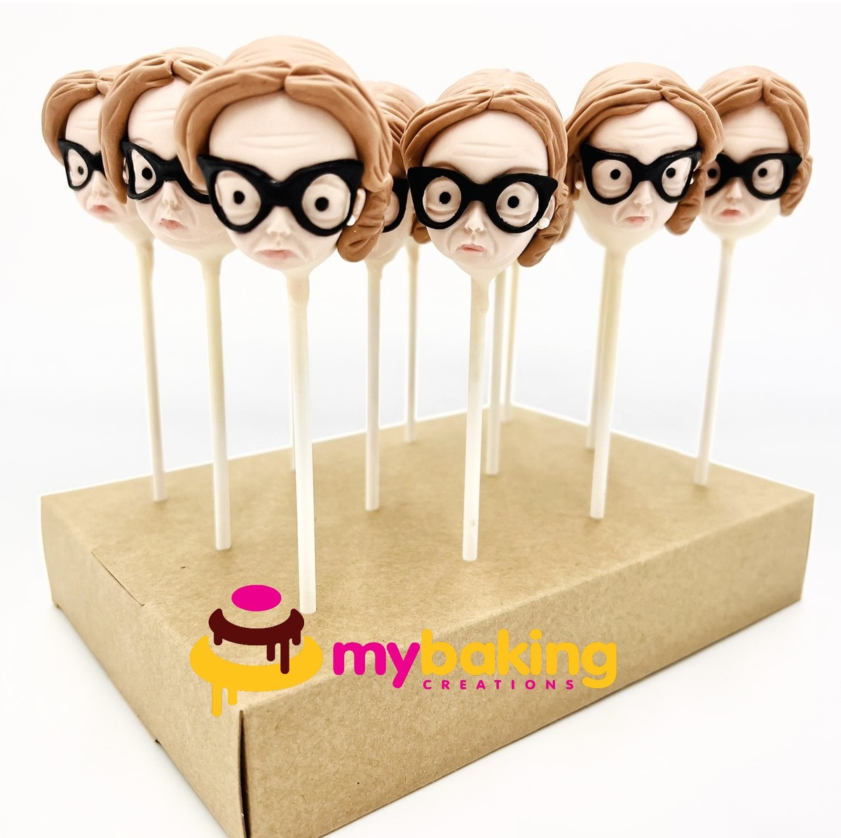 Custom RBG Ruth Bader Ginsburg themed cake pops Bay Area